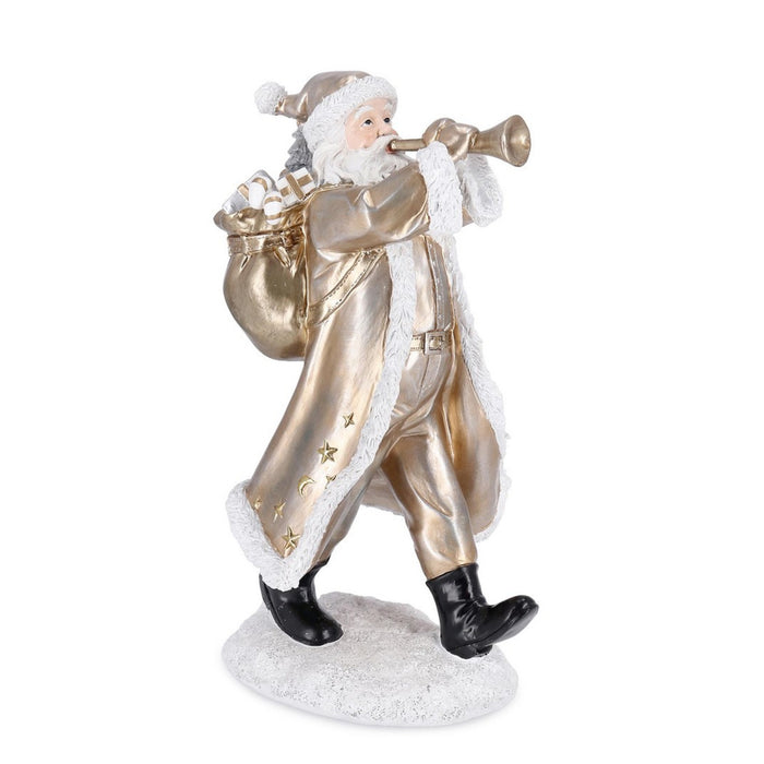 Decorazione di Babbo Natale con Trombetta 37 cm Bizzotto