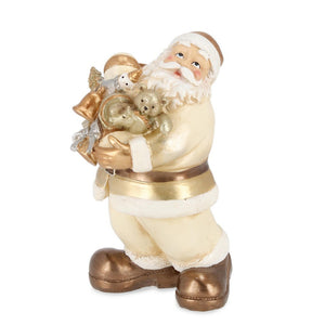 Decorazione Natalizia di Babbo Natale con Orsetti 17 cm Bizzotto
