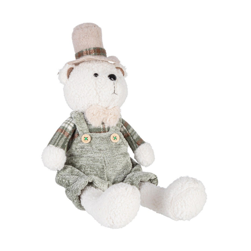 Orso Bianco di Natale con Cappello Hayley 47 cm