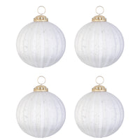 Palline di Natale in Vetro Bianco Opaco Daring Diametro: 100 mm