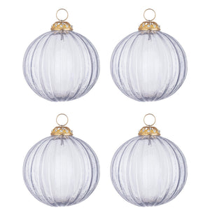 Palline di Natale in Vetro Trasparenti Plucky Diametro: 100 mm