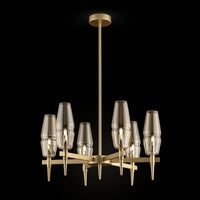 Lampadario House in Metallo Lita Opaco Oro