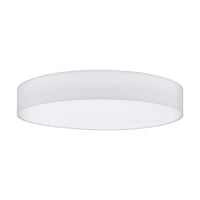 Plafoniera Moderna Pasteri Acciaio Bianco 7 Luci E27 Ip20