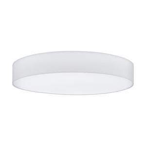 Plafoniera Moderna Pasteri Acciaio Bianco 7 Luci E27 Ip20