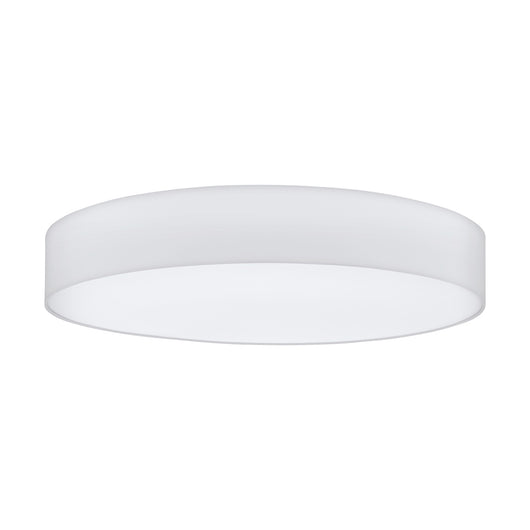 Plafoniera Moderna Pasteri Acciaio Bianco 7 Luci E27 Ip20