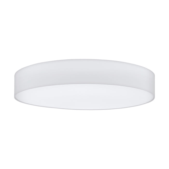 Plafoniera Moderna Pasteri Acciaio Bianco 7 Luci E27 Ip20