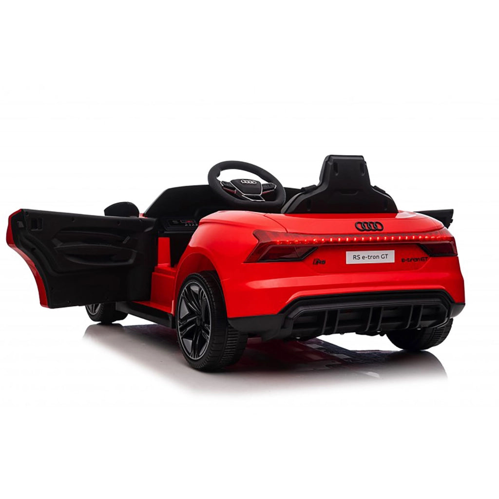 Macchina Elettrica per Bambini 12V Licenza Ufficiale Audi RS E-Tron GT con Telecomando Rosso