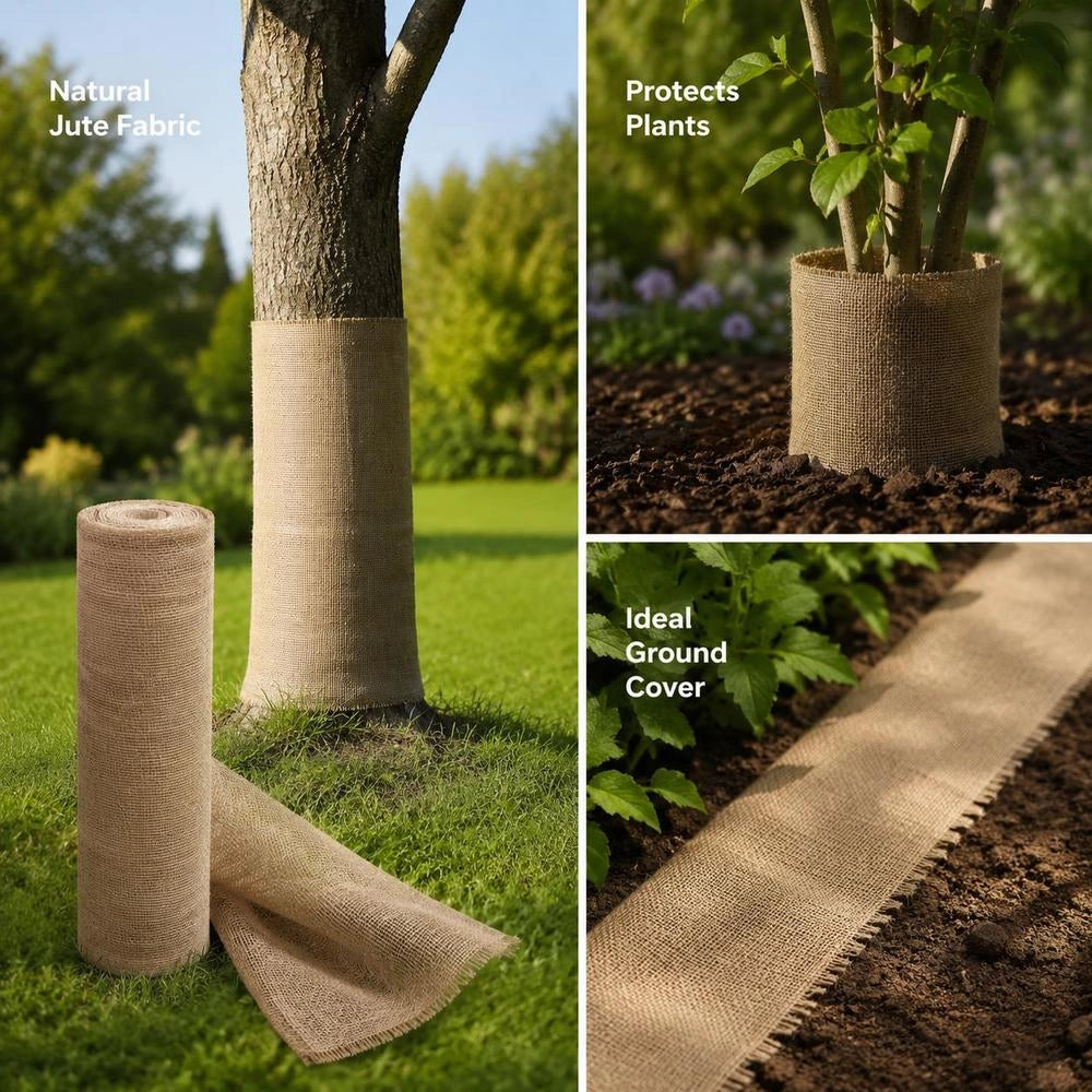 Jute Fabric 1x50 M 100percent Jute 200 G/square Meter