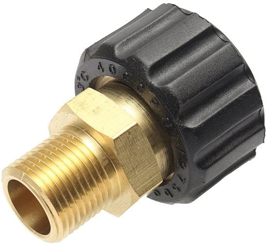 Adattatore di boccata 3/8 pollici maschile/femminile M22 - Connettore rapido - Formato compatto - Adatto per Karcher e Nilfisk - Ideale per...