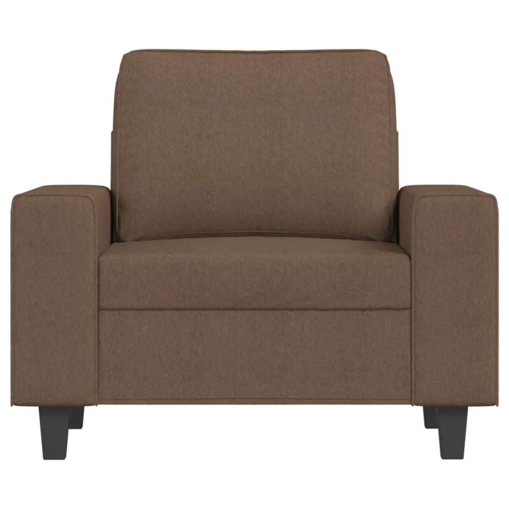 Poltrona-Divano Sedia-Poltroncina Marrone 60 cm in Tessuto 534414