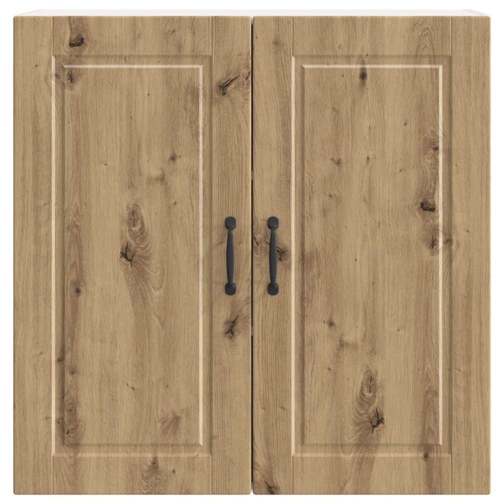 Mobile da cucina moderno a parete con pratico vano contenitore 80 x 31 x 80 cm finitura rovere ingegnerizzato realizzato artigianalmente 02_0054407