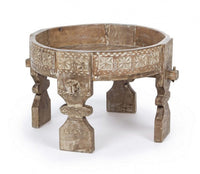 Tavolino Yasir Naturale D50 Rotondo in Legno