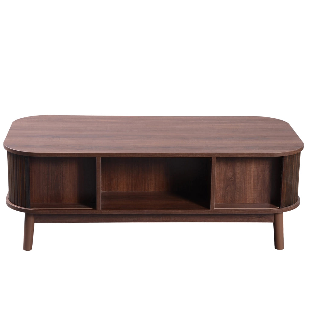 TAVOLINO DA CAFFÈ 110x55x38,5 cm MDF con dettagli in rattan
