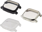 Custodia Smartwatch - Transparente - Argento - Resistente allo Shock - 3 Pezzi - Termoplastico Poliuretanico - Adatto per Garmin Venu SQ/Venu Sq Music.