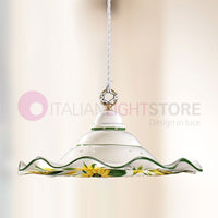 GIRASOLE Sospensione Ceramica Decorata d. 41 Rustica Country