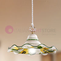 GIRASOLE Sospensione Ceramica d. 32 Rustica Country