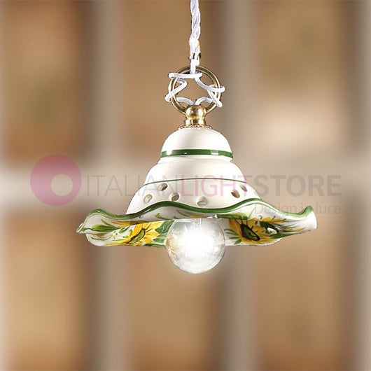 GIRASOLE Mini Sospensione Ceramica d. 18 Rustica Country