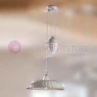 POMARANCE Saliscendi Ceramica Bianca d. 42 Rustica Country