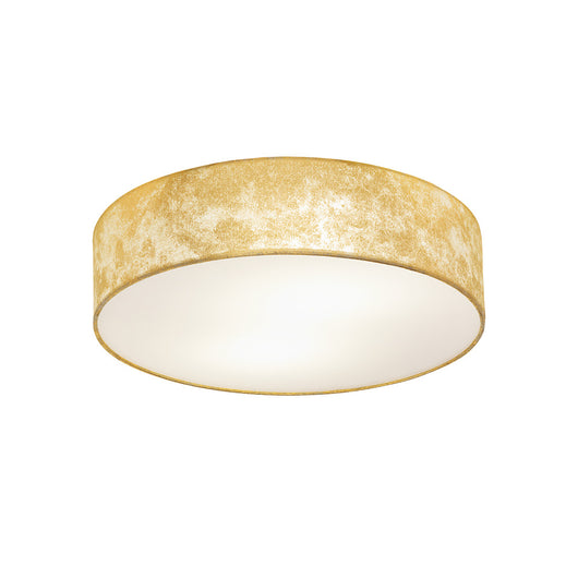 Plafoniera Contemporanea Viserbella 1 Luce Acciaio Ottone