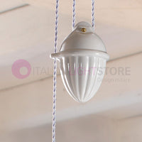 POMARANCE Saliscendi Ceramica Bianca d. 42 Rustica Country