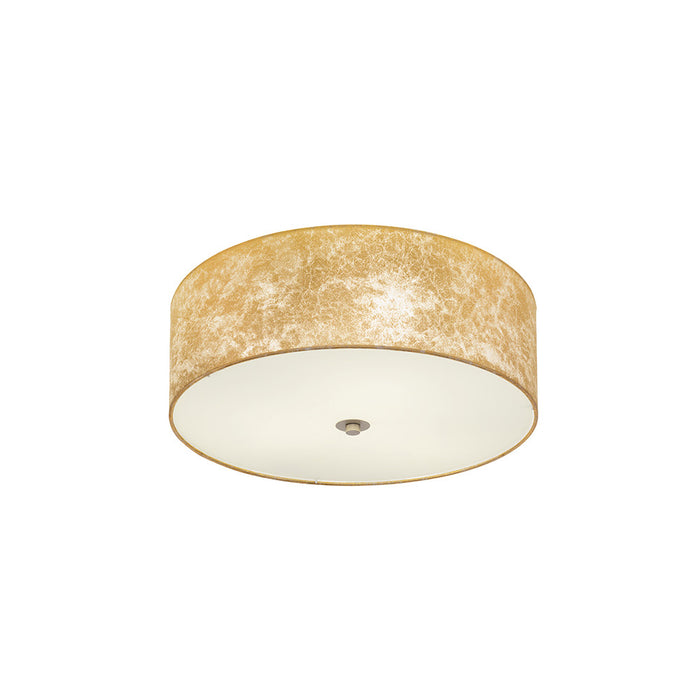 Plafoniera Contemporanea Viserbella 3 Luci Acciaio Ottone