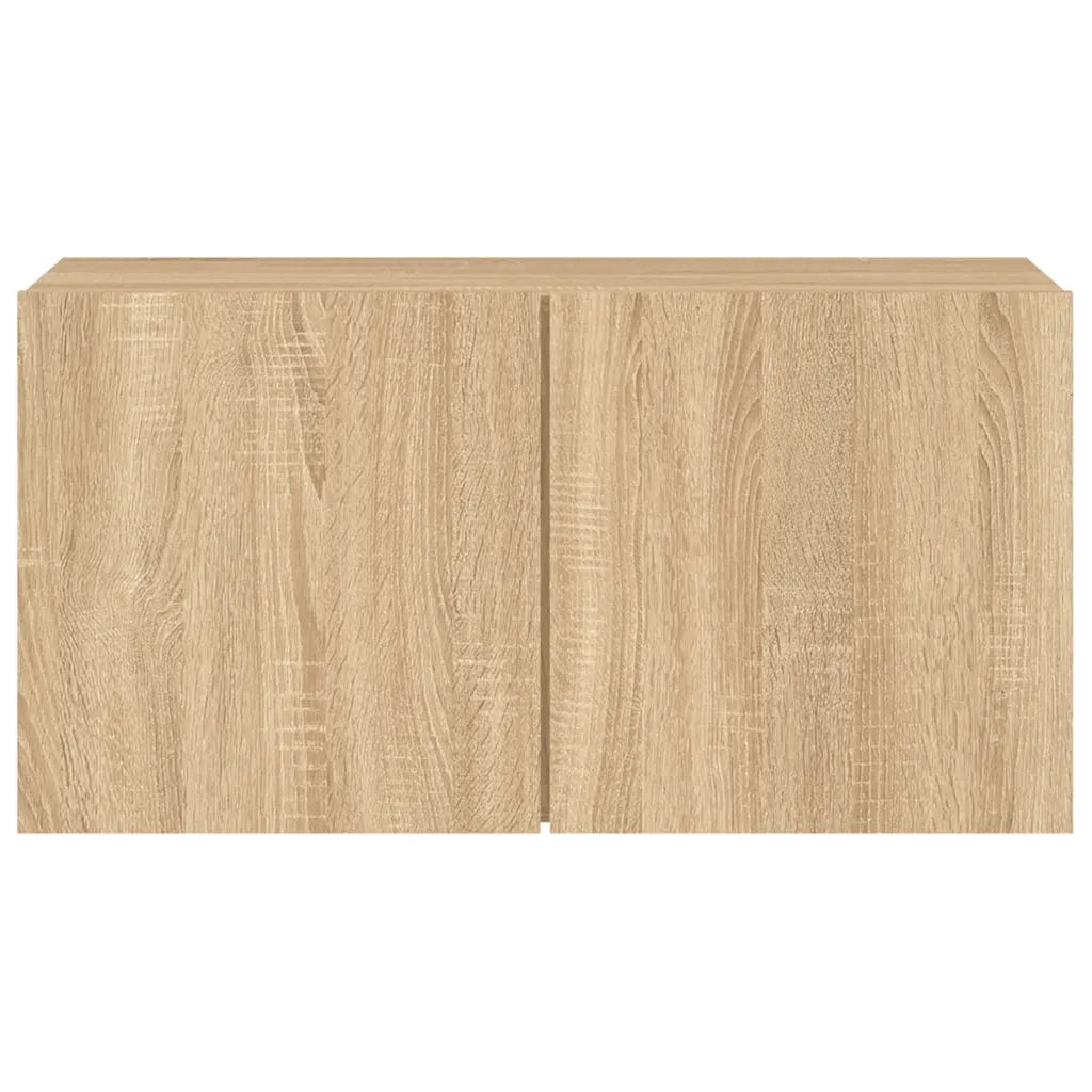 Mobile TV a Parete-Mobile TV a Muro Rovere Sonoma 80x30x41 cm