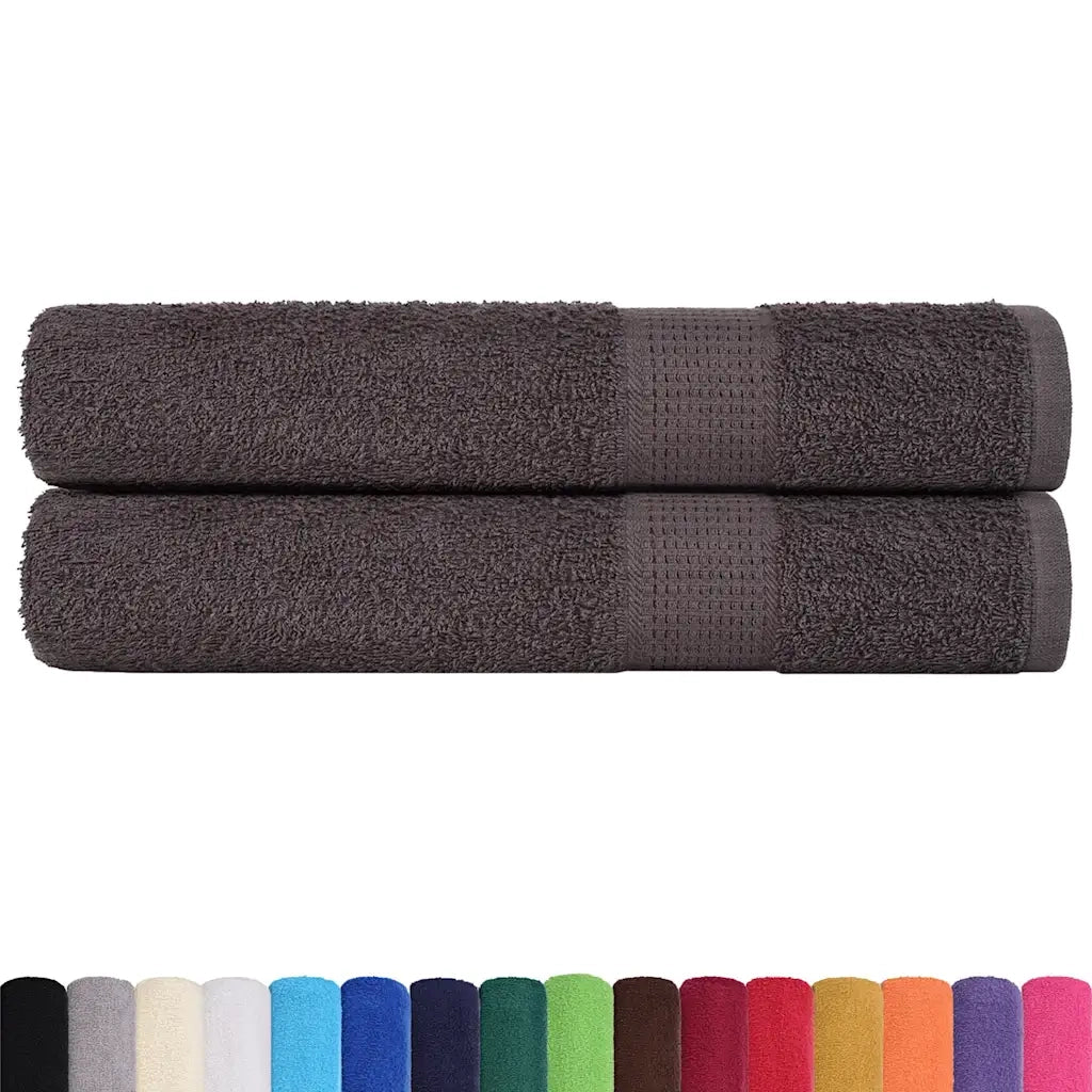 Asciugamani FROGN 2 pz | Teli per bagno Antracite 100x200 cm 360 g/m2
