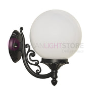 ORIONE ANTRACITE Lampada a Parete da Esterno con sfera globo policarbonato d.25 GARDENLIGHT