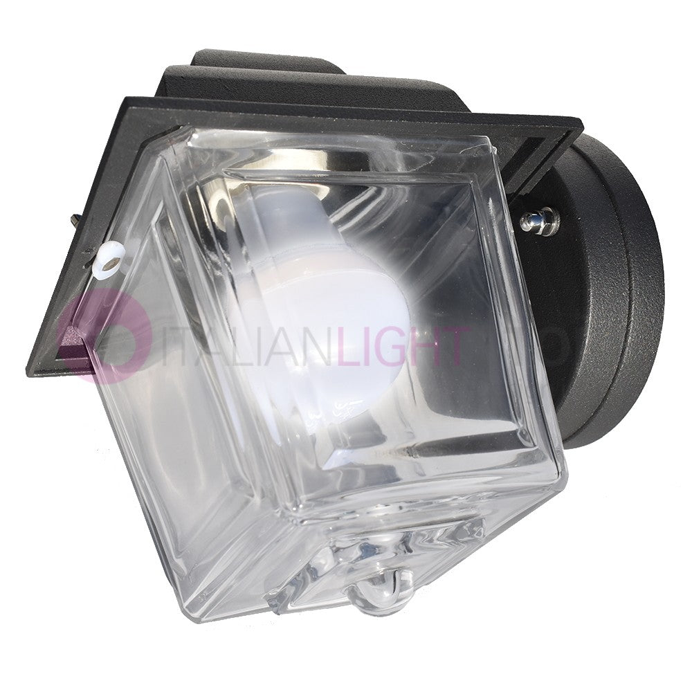 MASSIOLA Mini Lanterna Applique per Esterno con Vetro Trasparente GARDENLIGHT