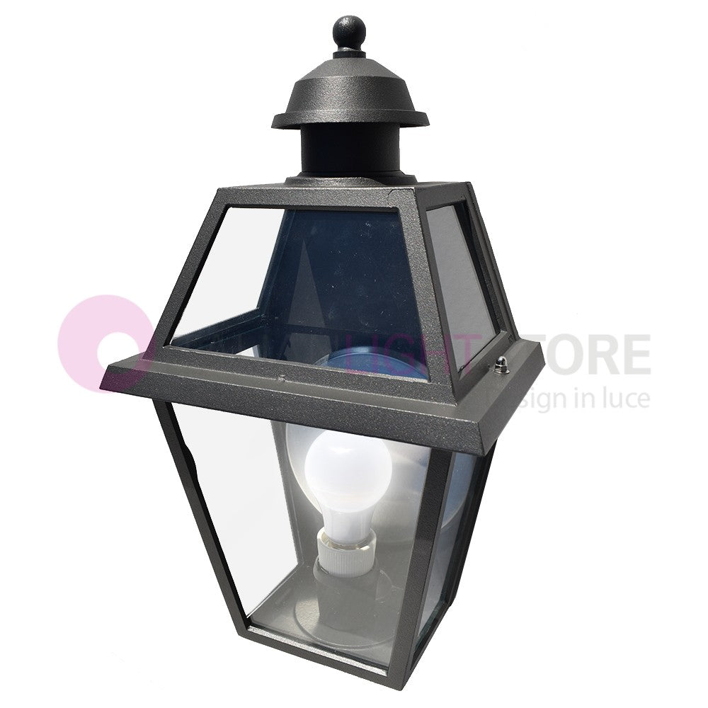 RIVALBA Mezza Lanterna a parete Applique per Esterno Vetri trasparenti GARDENLIGHT