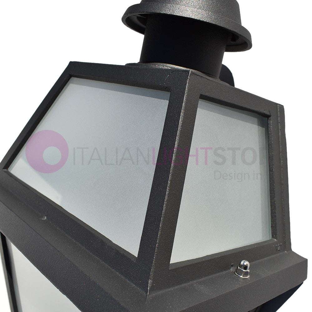 RIVALBA Mezza Lanterna a parete Applique per Esterno Vetri satinati GARDENLIGHT