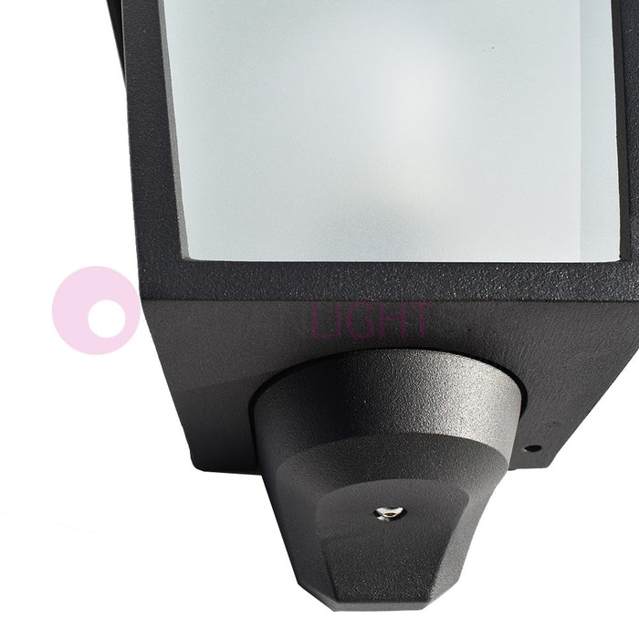 RIVALBA Mezza Lanterna a parete Applique per Esterno Vetri satinati GARDENLIGHT