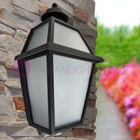 RIVALBA Mezza Lanterna a parete Applique per Esterno Vetri satinati GARDENLIGHT