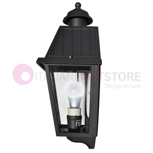 RIVALBA Mezza Lanterna a parete Applique per Esterno Vetri trasparenti GARDENLIGHT