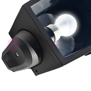 RIVALBA Mezza Lanterna a parete Applique per Esterno Vetri trasparenti GARDENLIGHT