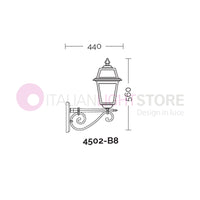 ARTEMIDE ANTRACITE Lampada a Parete da Esterno Classica Quadrata