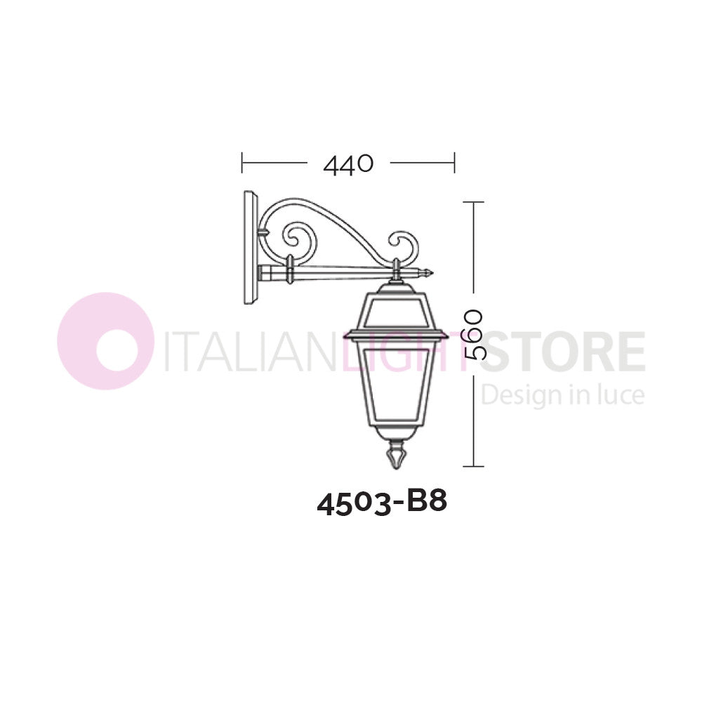 ARTEMIDE ANTRACITE Lampada a Parete da Esterno Classica Quadrata