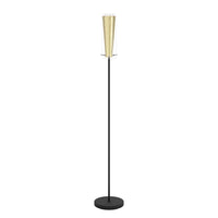 Piantana Contemporanea Pinto Gold Acciaio Nero 1 Luce E27