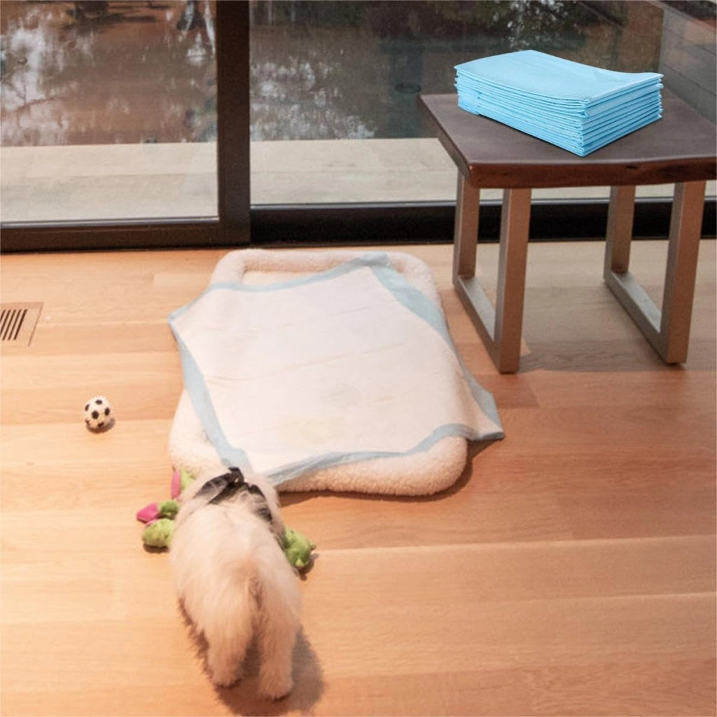 Coprimaterasso per cani e gatti, 60 x 90 cm, usa e getta a 5 strati, anti-perdita, tappetino educatore per cani comodo, super assorbente, apprendimento della pulizia (60 x 90 cm, 150 pezzi)