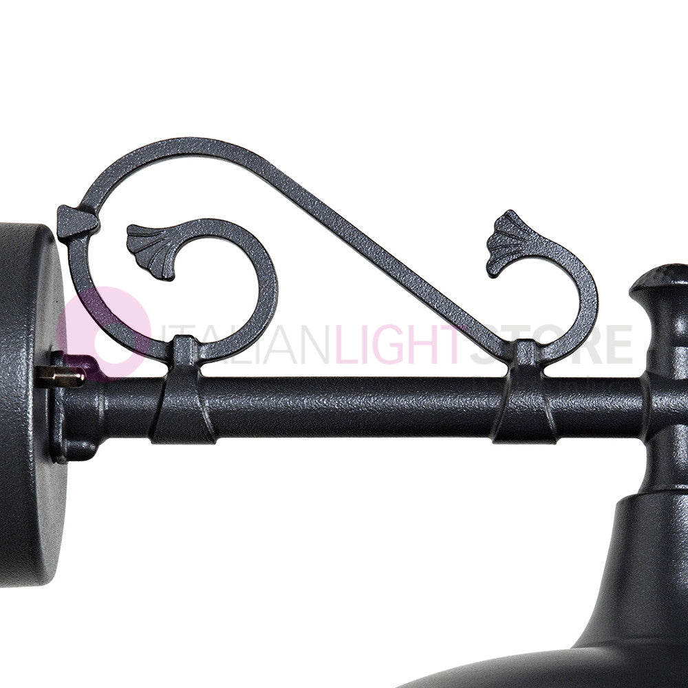 POGGIOPIANO Lanterna a parete L. 35 Applique per Esterno Piatto d.25