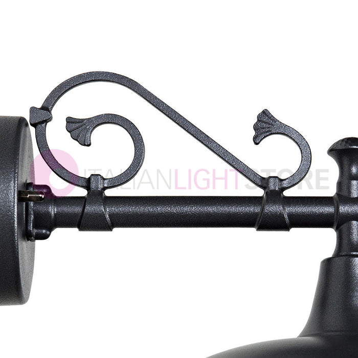 POGGIOPIANO Lanterna a parete L. 35 Applique per Esterno Piatto d.25