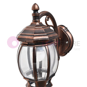 ENEA Applique Lanterna a Parete in Alluminio Applique per Esterno Classica NERO-RAME GARDENLIGHT