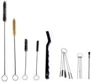 Set di spazzole di pulizia 17 pezzi - Spazzola di alta qualità - Manico in plastica - Flessibile - Ideale per airbrush e tatuaggio - Occhio per la conservazione - Spazzola di pulizia