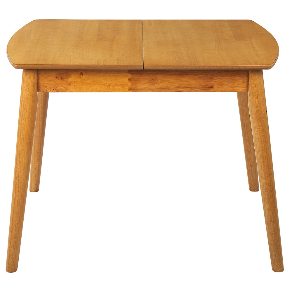 Tavolo da pranzo allungabile in legno chiaro 100/130 x 80 cm MDF gomma retrò