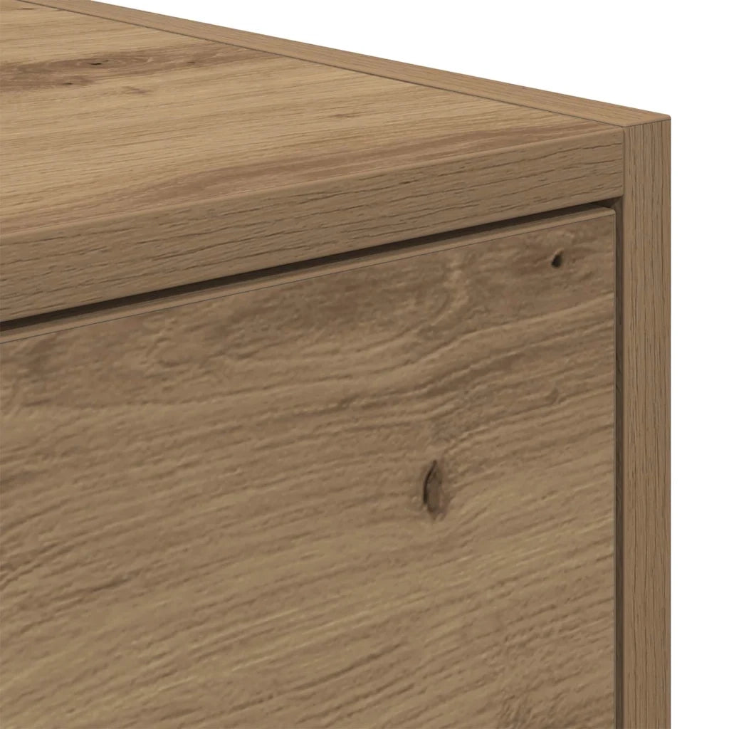 Mobile TV con cassetto rovere artigianale 100 x 31 x 25,5 cm 861534