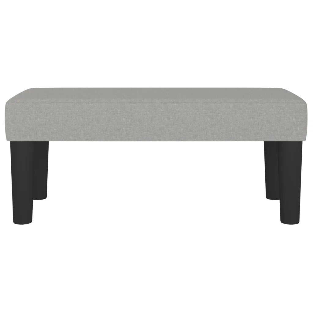 Panca Grigio Chiaro 70x30x30 cm in Tessuto CFW4912935
