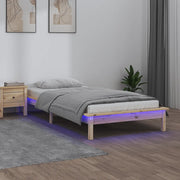 Giroletto con LED 90x190 cm 3FT Single in Legno Massello cod mxl 59735