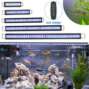 Lampada LED RGB per acquario 28W con supporto e timer per interni