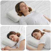 Cuscino da Letto Bianco 50 x 30 x 10 cm Schiuma Memory