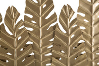 Scultura Long Leaf 47x10x57,5 cm in Ferro e MDF Oro